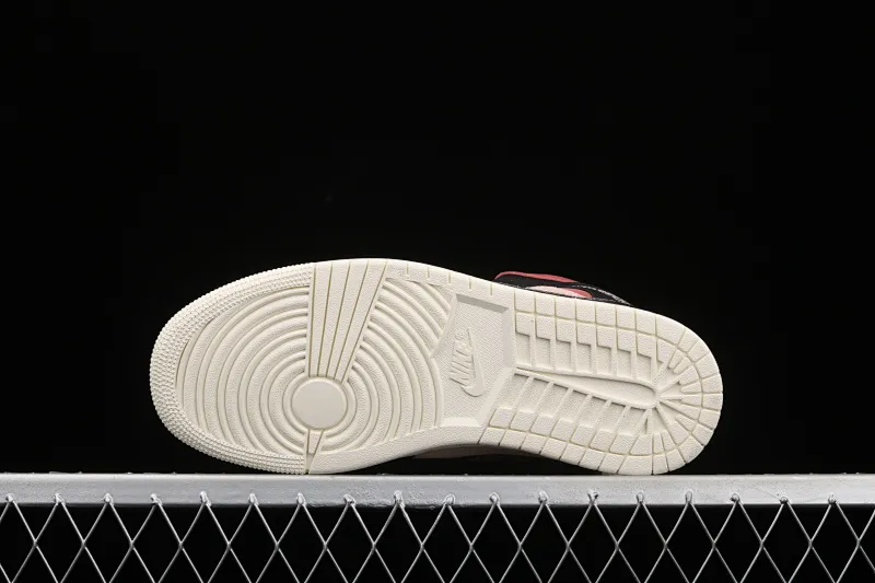 All categories Air Jordan Jordan series basketball shoes Air Jordan 1 Mid G version pure original Air Jordan 1 Mid AJ1 Joe 1 red bean milk tea mid-top basketball shoes BQ6472-202